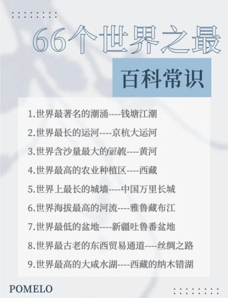 世界之最有哪些_如何快速记忆世界之最