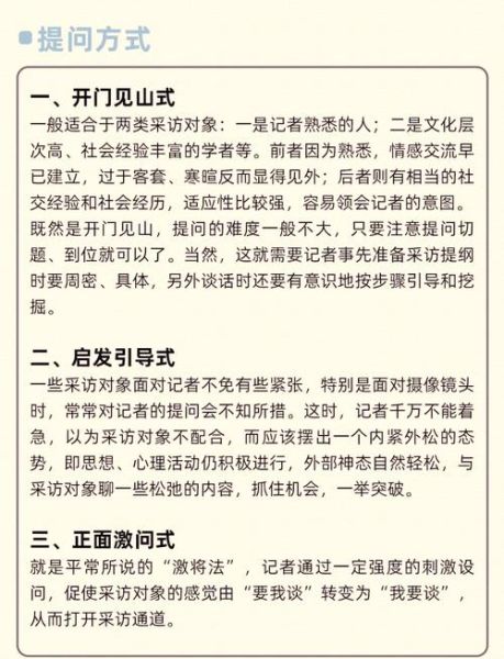 如何提问_采访心理学技巧