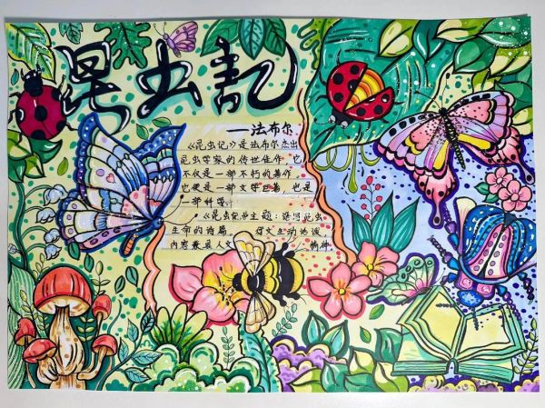 昆虫百科读书作品怎么画_昆虫绘画步骤