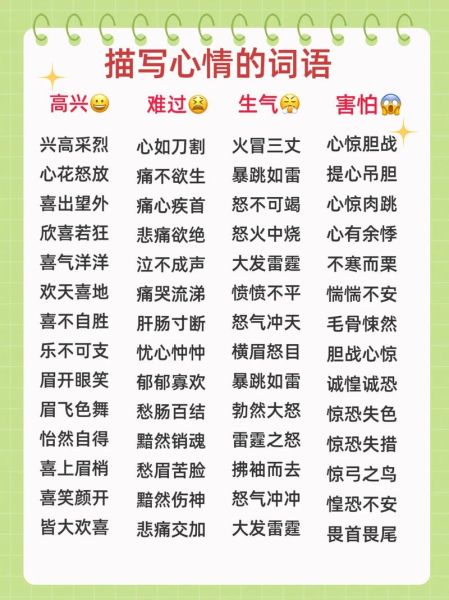表达情感的词语有哪些_如何精准使用