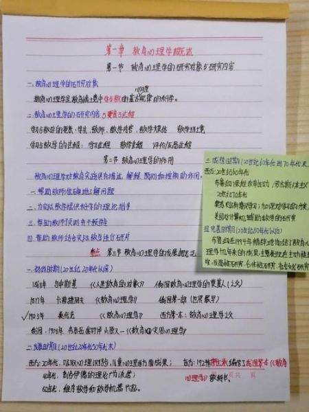 教育心理学笔记怎么记_如何高效复习