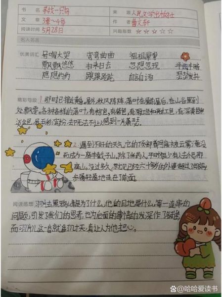 少儿百科读书笔记怎么写_50字以内范例