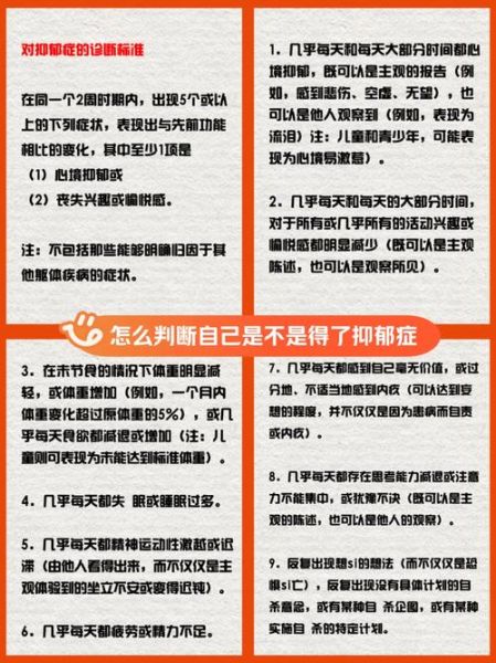 抑郁症的表现_如何自我判断