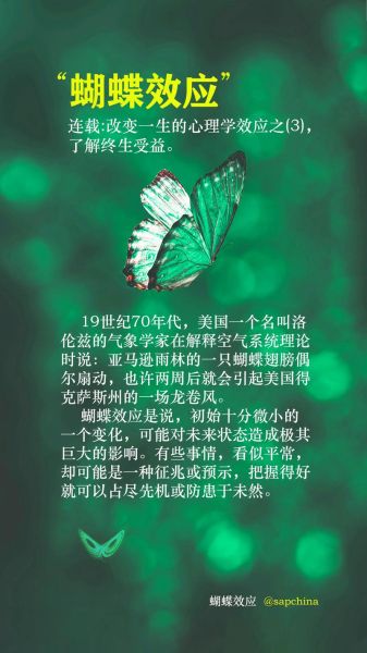 什么是蝴蝶效应_如何应用蝴蝶效应
