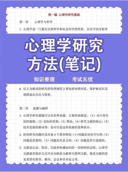 心理学基本研究方法有哪些_如何应用
