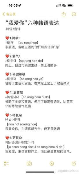 韩语我爱你怎么说_韩语告白常用句