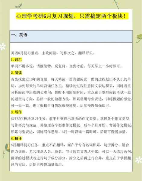 心理学考研怎么准备_心理学专业基础综合复习方法
